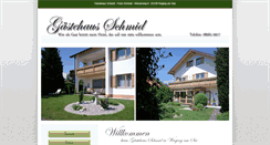 Desktop Screenshot of gaestehaus-schmid-waging.de